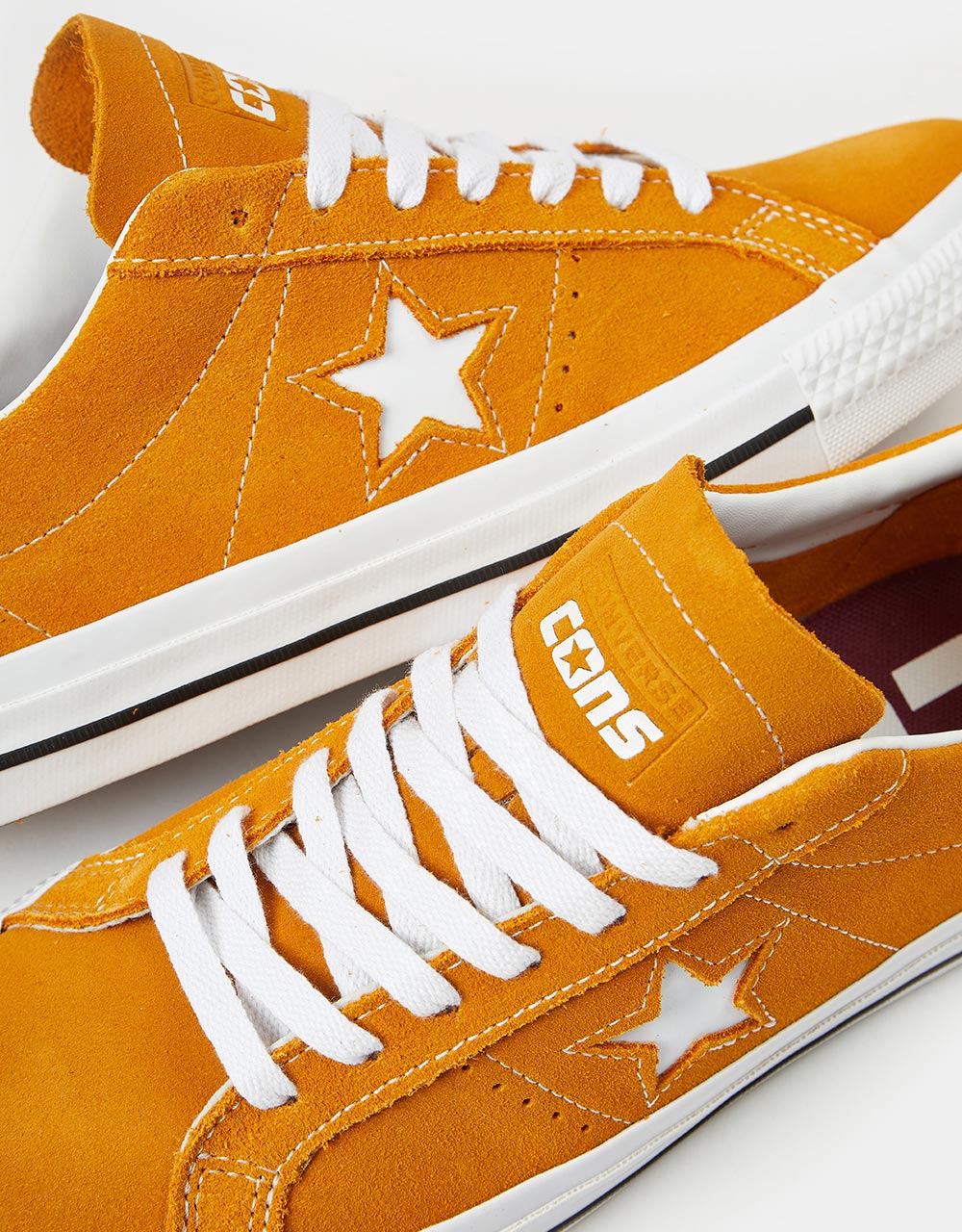 Converse One Star Pro Skate Shoes - Golden Sundial/White/Black