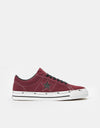 Chaussures de skate Converse One Star Pro Razor Wire - Bordeaux foncé/Noir/Blanc