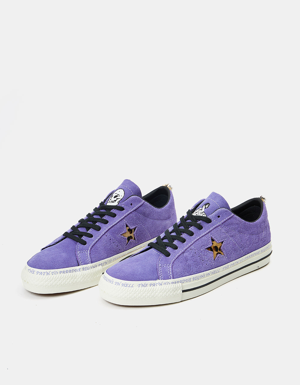 Converse x Paradise One Star Pro Sean Pablo Skate Shoes - Wild Lilac/Black/Egret