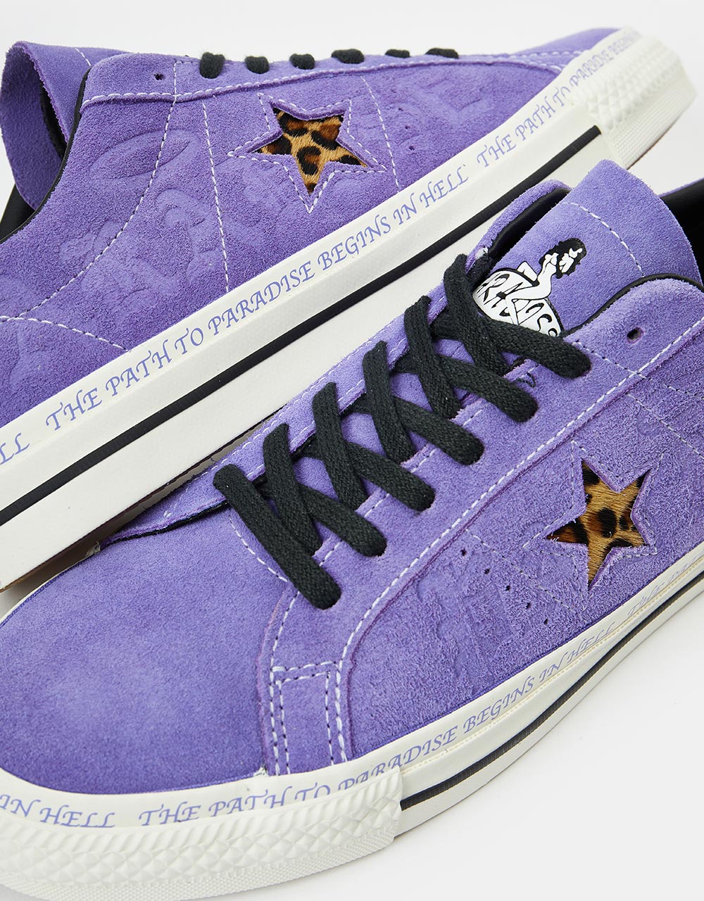 Chaussures de skate Converse x Paradise One Star Pro Sean Pablo - Lilas sauvage/Noir/Aigrette