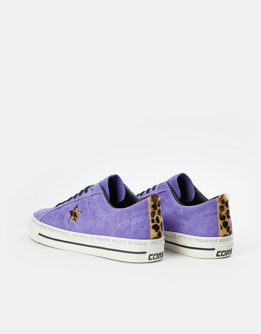 Converse x Paradise One Star Pro Sean Pablo Skate Shoes - Wild Lilac/Black/Egret