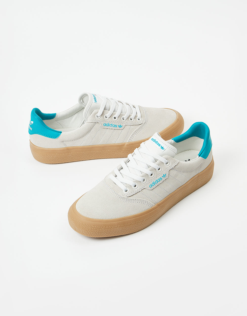 adidas 3MC Skate Shoes - Chalk White/Glory Green/Gum