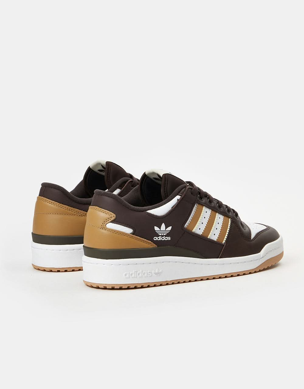 adidas Forum 84 Low ADV Skate Shoes - Dark Brown/Ecru Tint/White