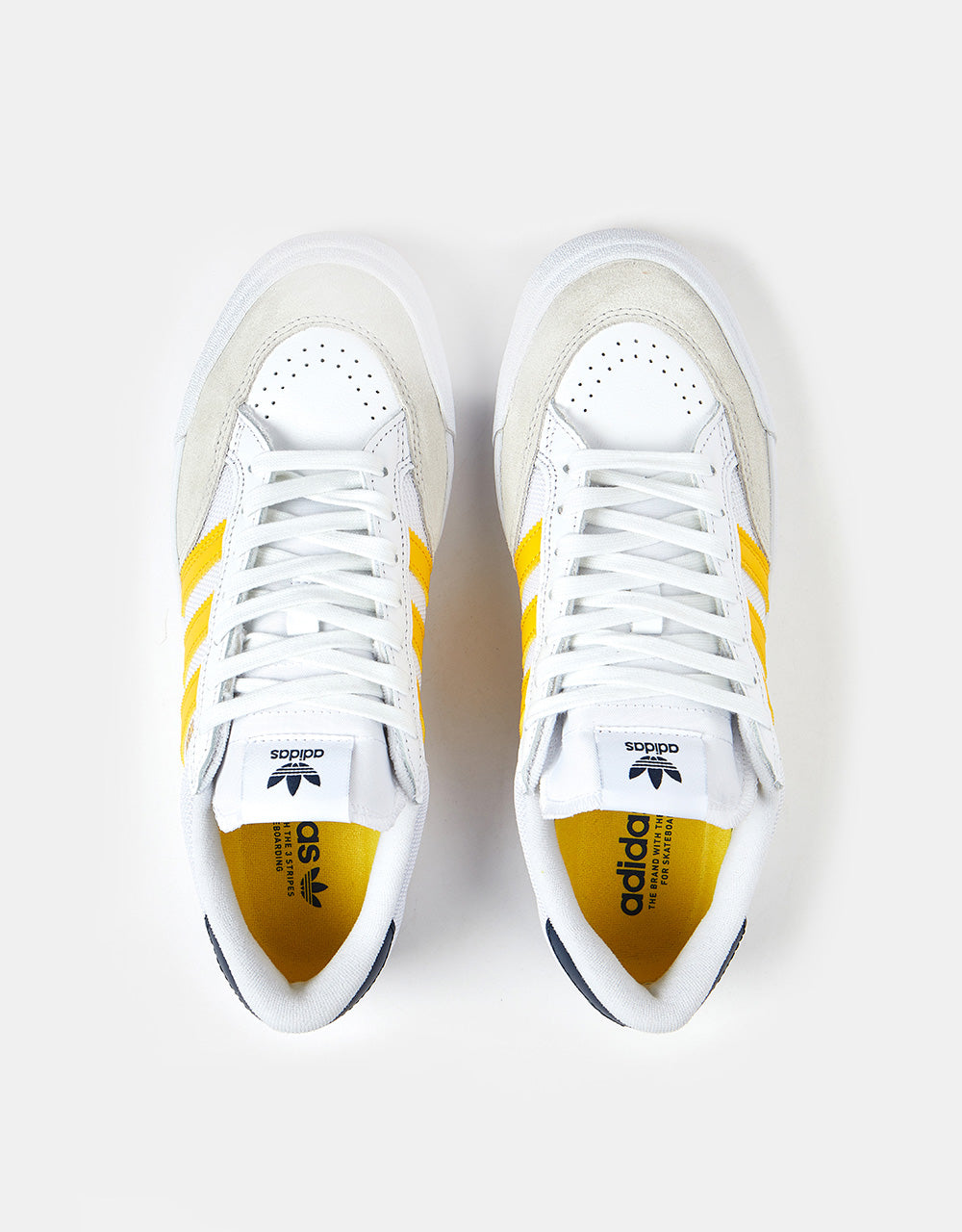 Zapatos adidas Nora Skate - Blanco/Oro intenso/Azul marino universitario