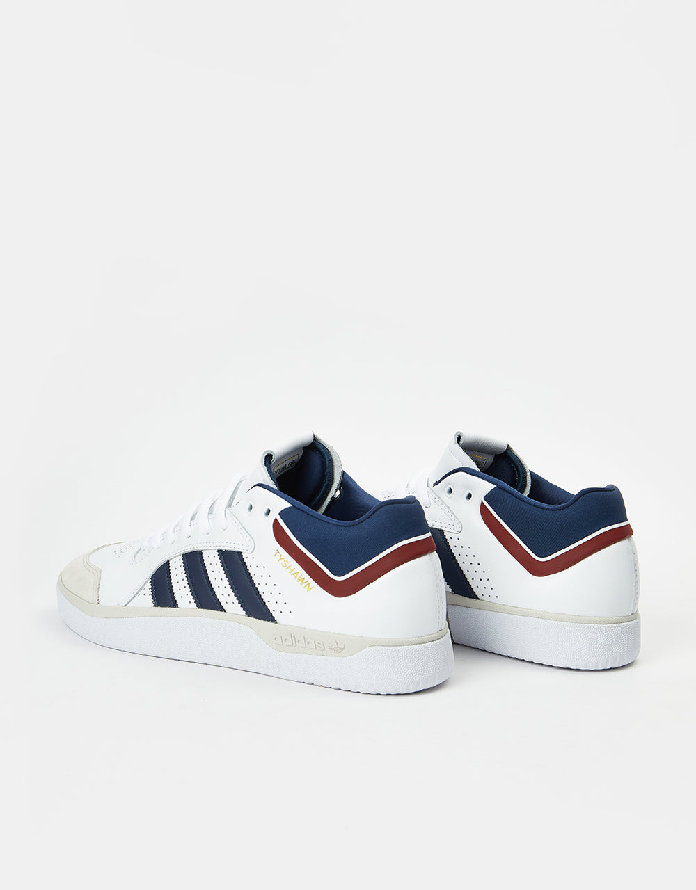 Zapatos de skate adidas Tyshawn - Blanco/Azul marino universitario/Gris