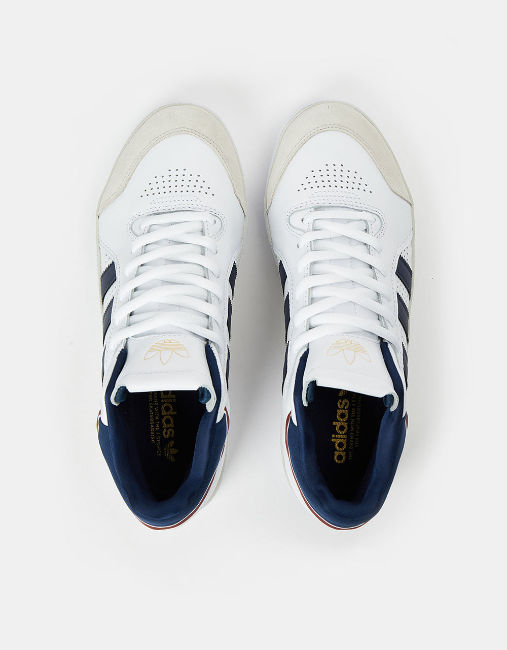 adidas Tyshawn Skateschuhe – Weiß/Collegiate Navy/Grau