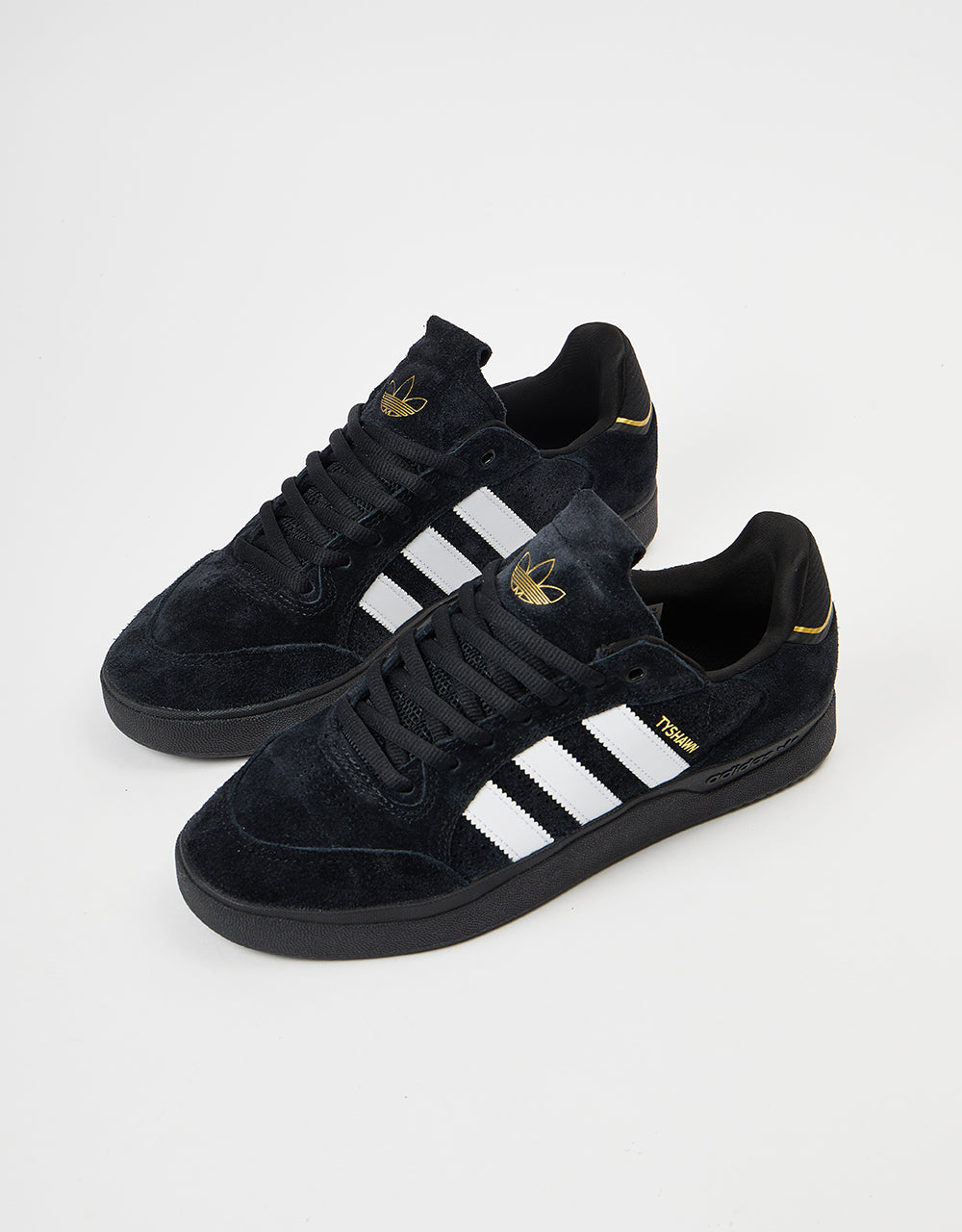 adidas Tyshawn Low Skate Shoes - Core Black/Core Black/White