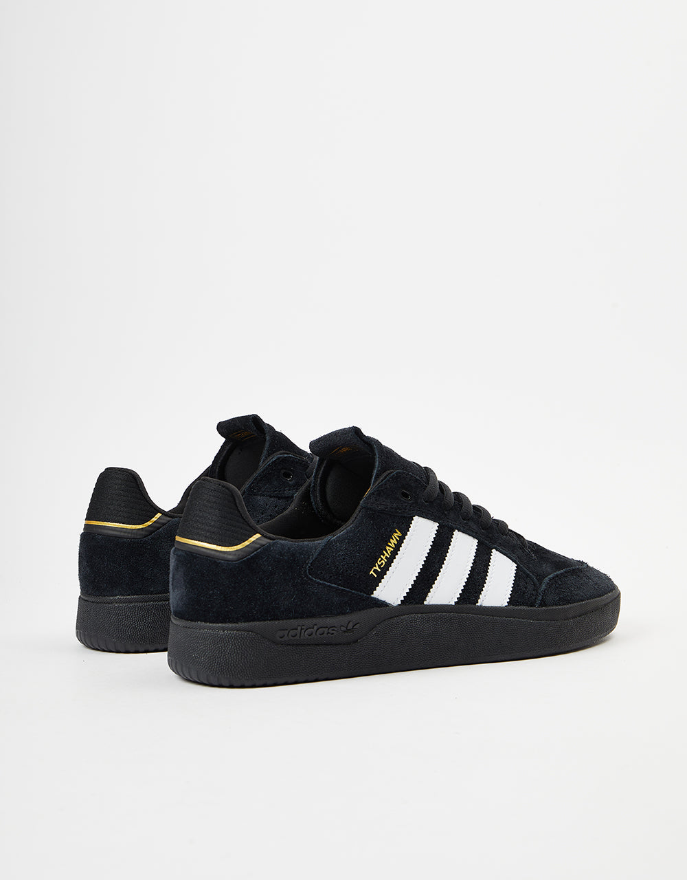 adidas Tyshawn Low Skate Shoes - Core Black/Core Black/White