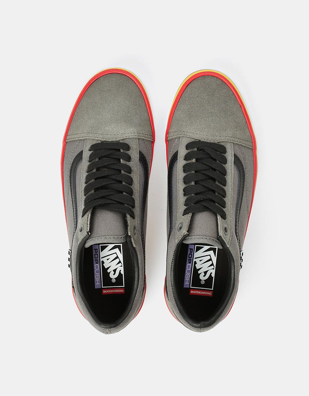 Zapatillas Vans Skate Old Skool - (Rasta) Gris