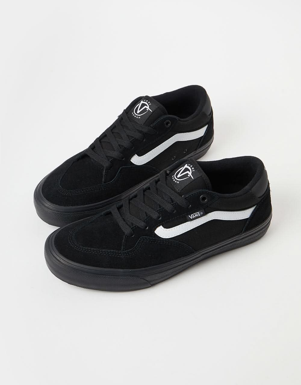 Vans Rowan Skate Shoes - Black/Black/White