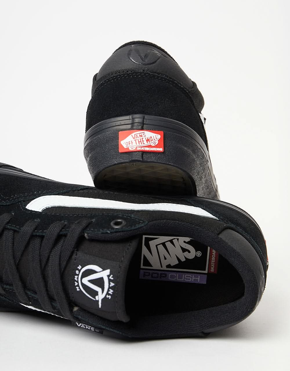 Vans Rowan Skate Shoes - Black/Black/White