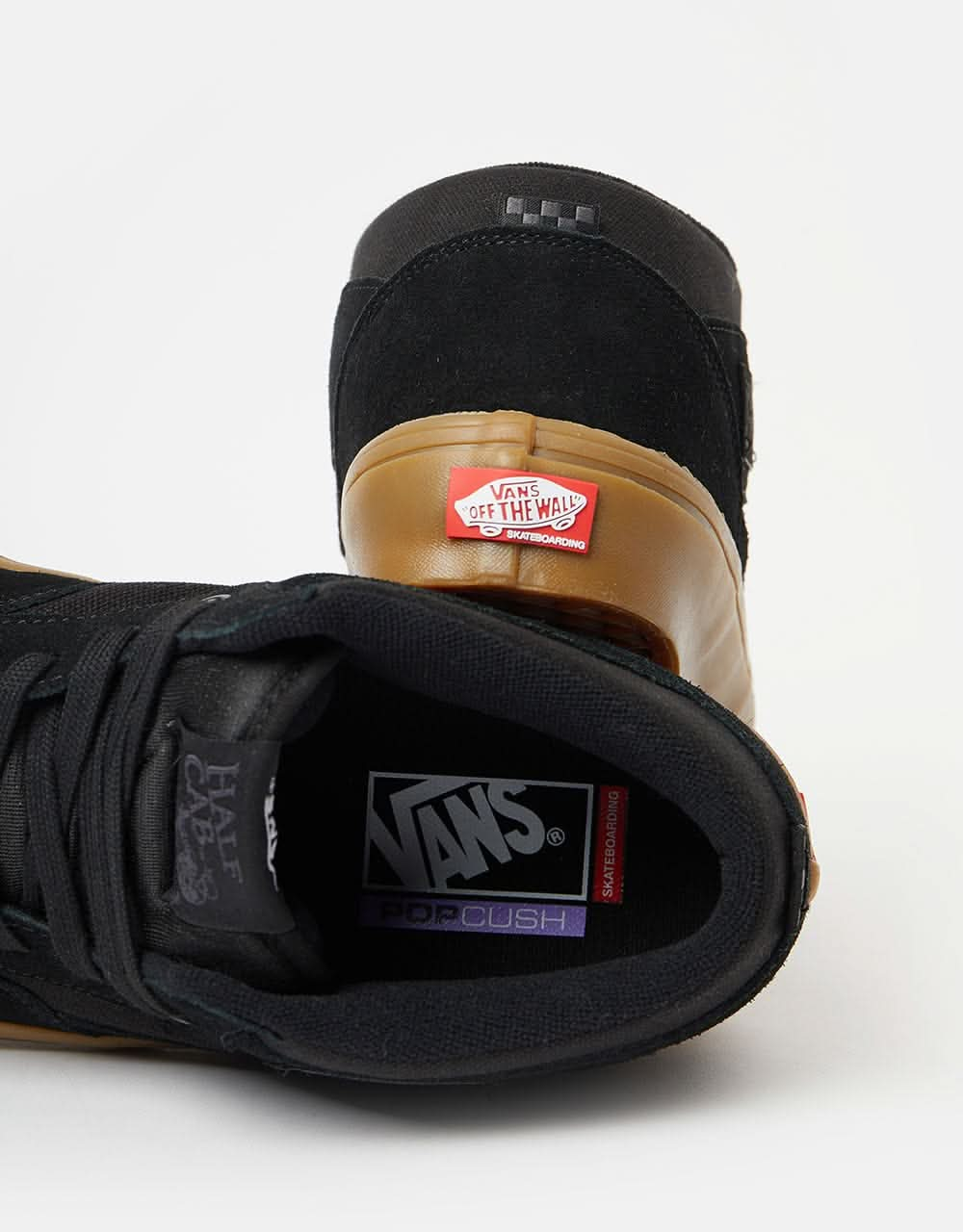 Vans Skate Half Cab Shoes - Black/Gum