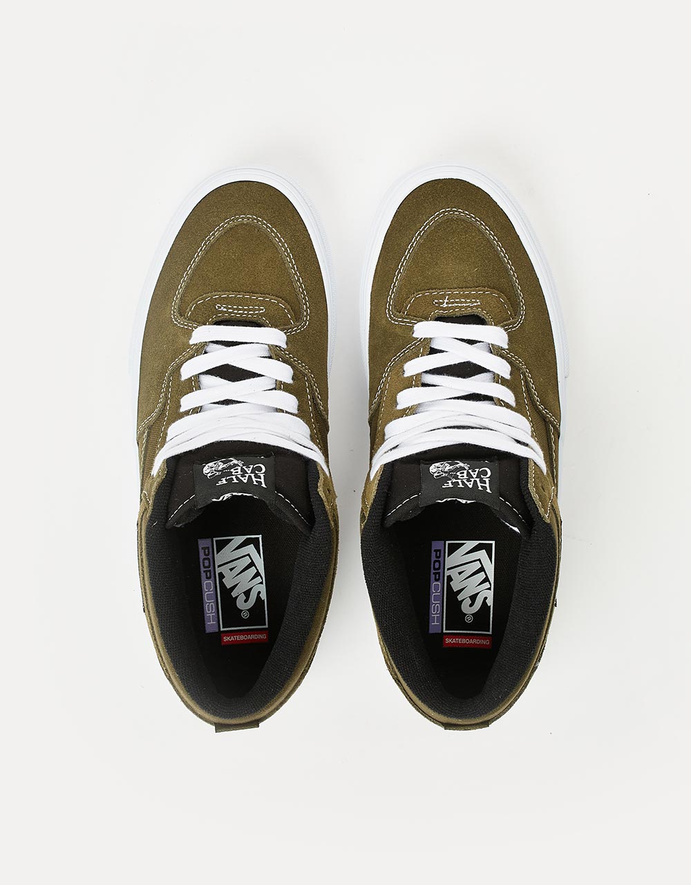 Vans Skate Half Cab Shoes - Dark Olive