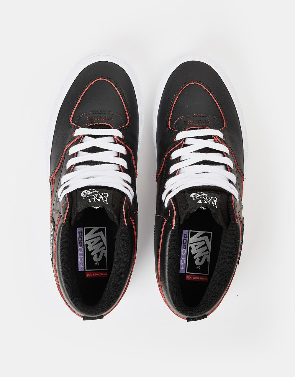 Scarpe da skate esclusive Vans Skate Half Cab R1 UK - (Wearaway) Nero/Bianco