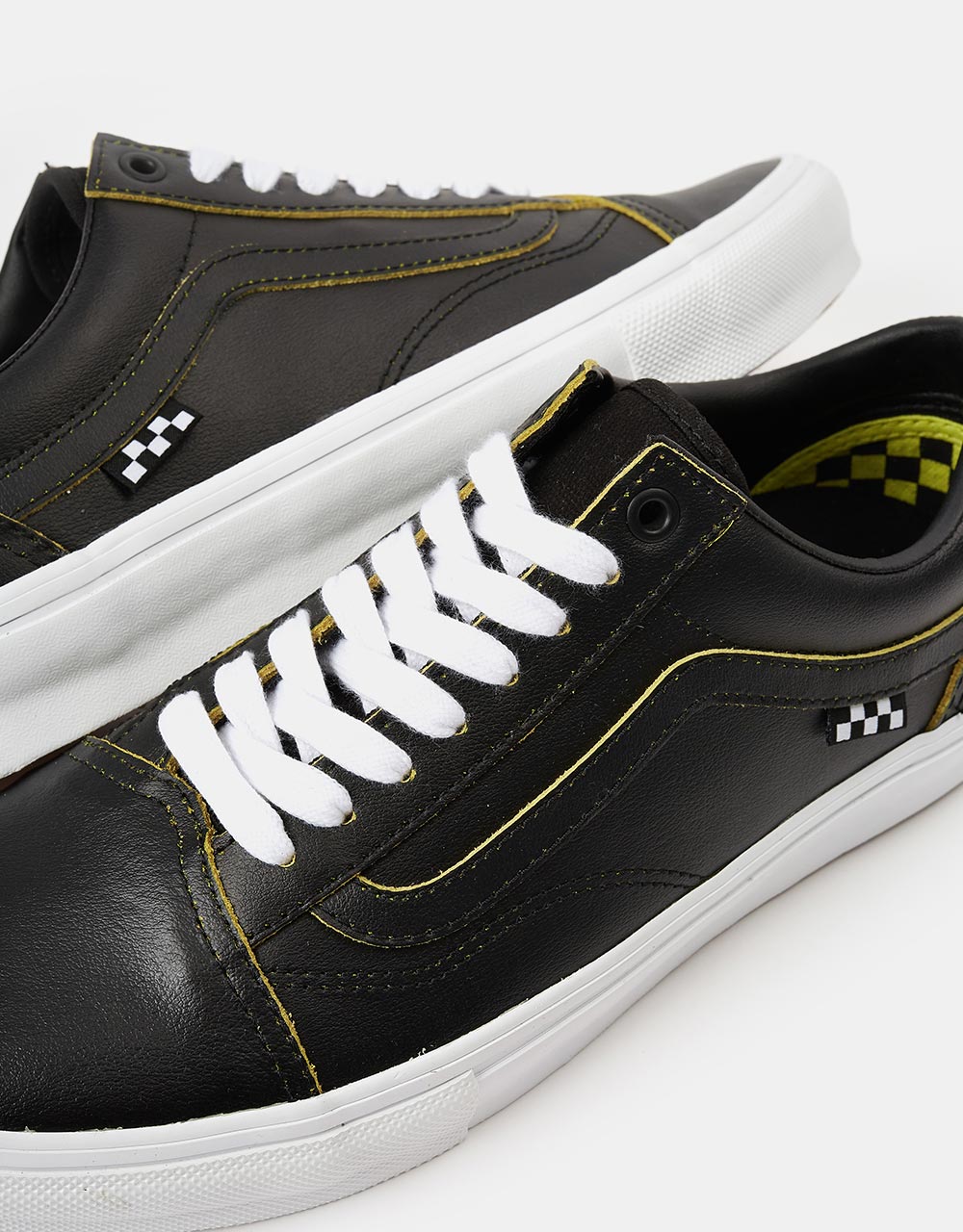 Vans Skate Old Skool R1 Zapatos de skate exclusivos del Reino Unido - (Wearaway) Negro/True White