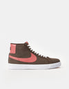 Nike SB Zoom Blazer Mid Skateschuhe – Barockbraun/Adobe-Barockbraun-Weiß