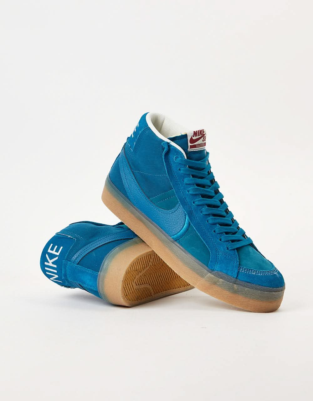 Nike SB Zoom Blazer Mid Premium Skate Shoes - Green Abyss/Green Abyss-Phantom