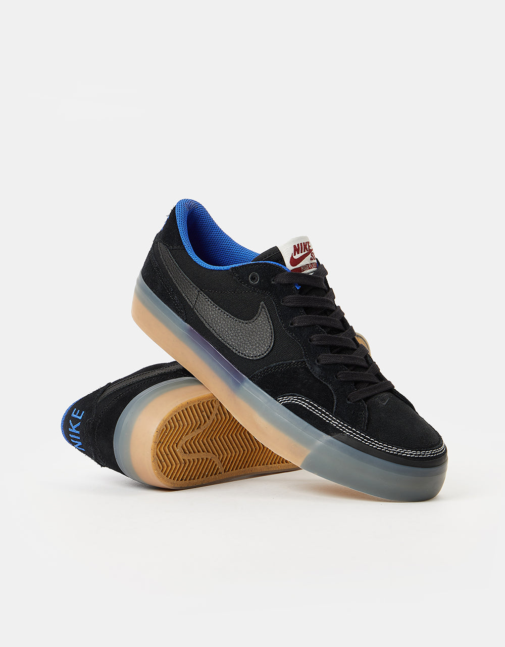 Nike SB Pogo Premium Skateschuhe – Schwarz/Schwarz-Hyper Royal-Gum Hellbraun