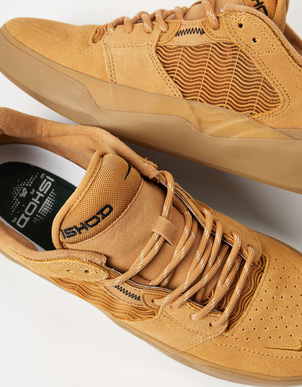 Nike SB Ishod Skate Shoes - Flax/Wheat-Flax-Gum Lt Brown