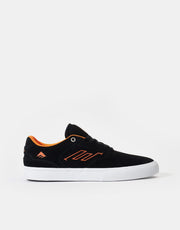 Emerica The Low Vulc Skate Shoes - Black/White/Orange