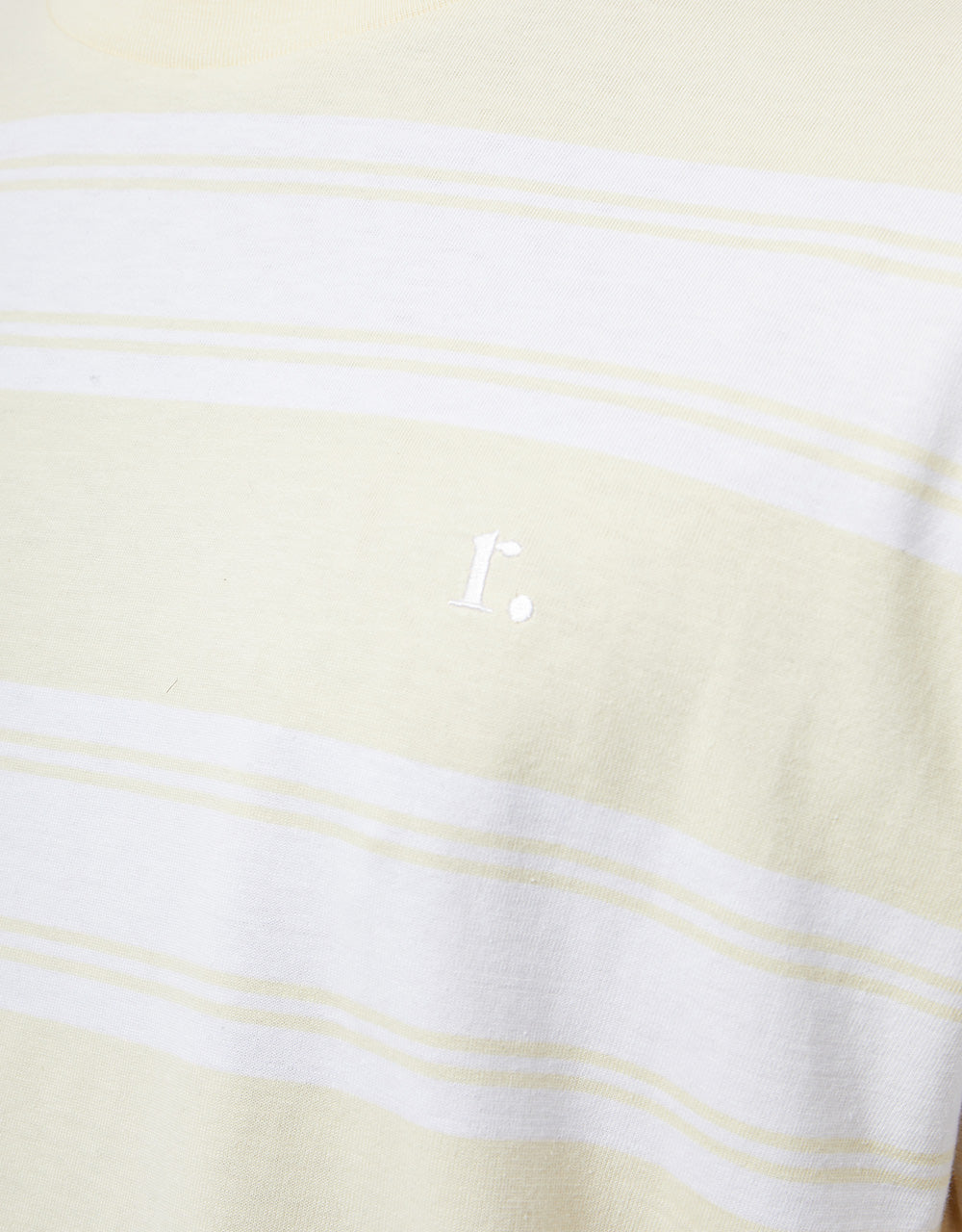 T-shirt Route One Lewis Stripe - Crema nuvola/Bianco