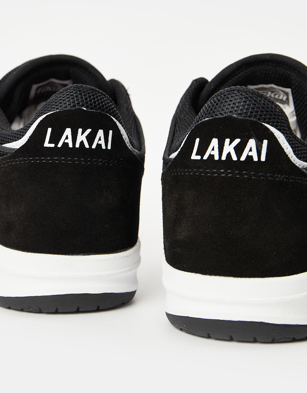 Lakai Telford zapatos de skate bajos - ante negro/blanco