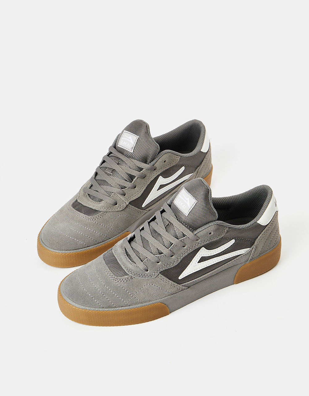 Lakai Cambridge Skate Shoes - Light Grey/Gum Suede