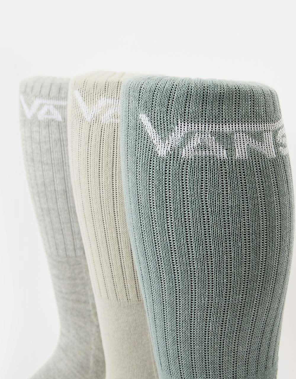 Vans Classic Crew 3 Pack Socks - Chinois Green