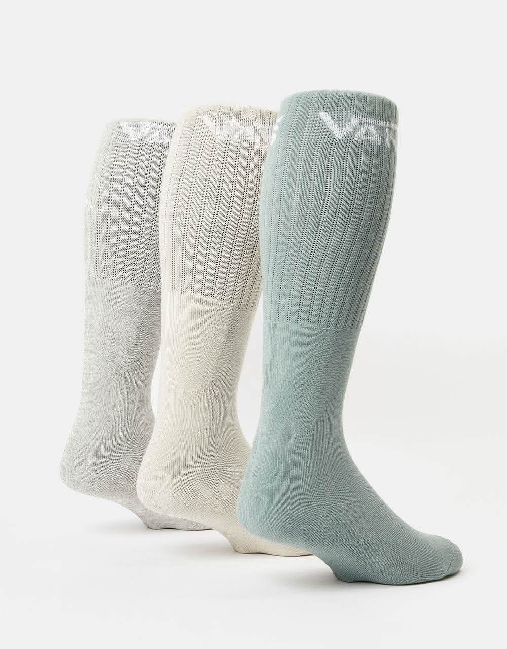 Vans Classic Crew 3 Pack Socks - Chinois Green