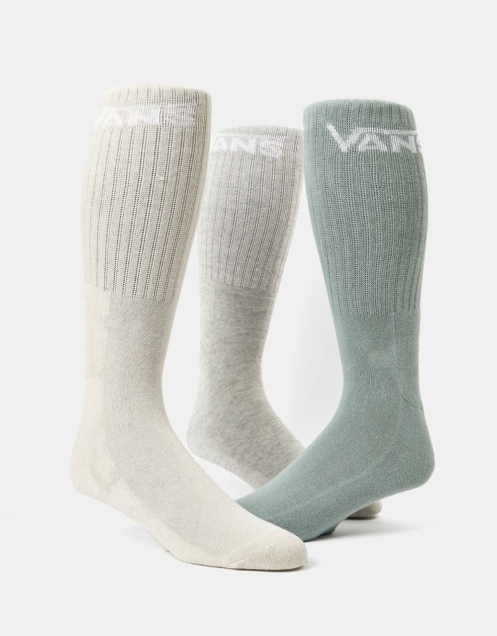 Vans Classic Crew 3 Pack Socks - Chinois Green