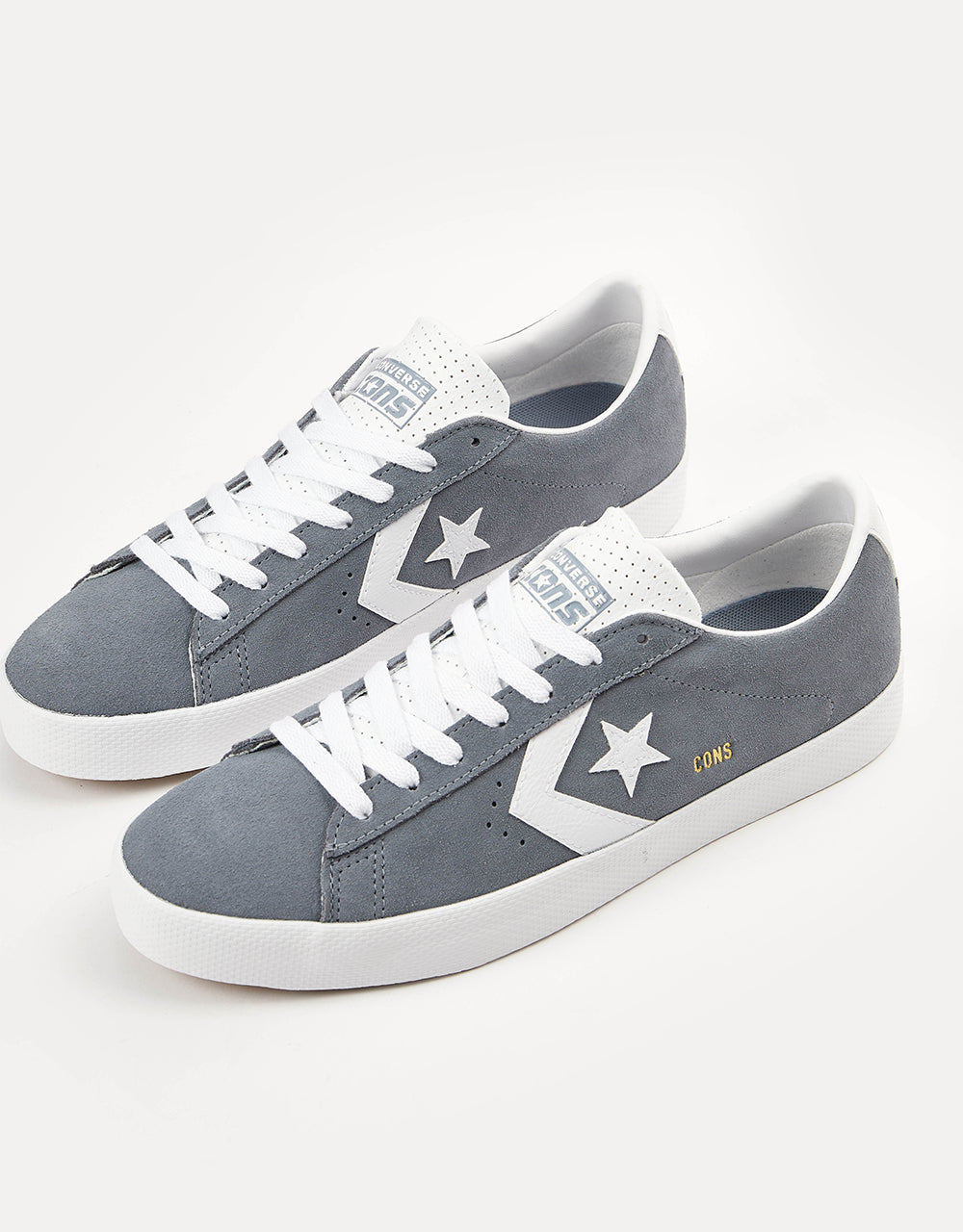 Converse PL Vulc Pro Ox Sommer-Skateschuhe – Mondgrau/Weiß/Weiß