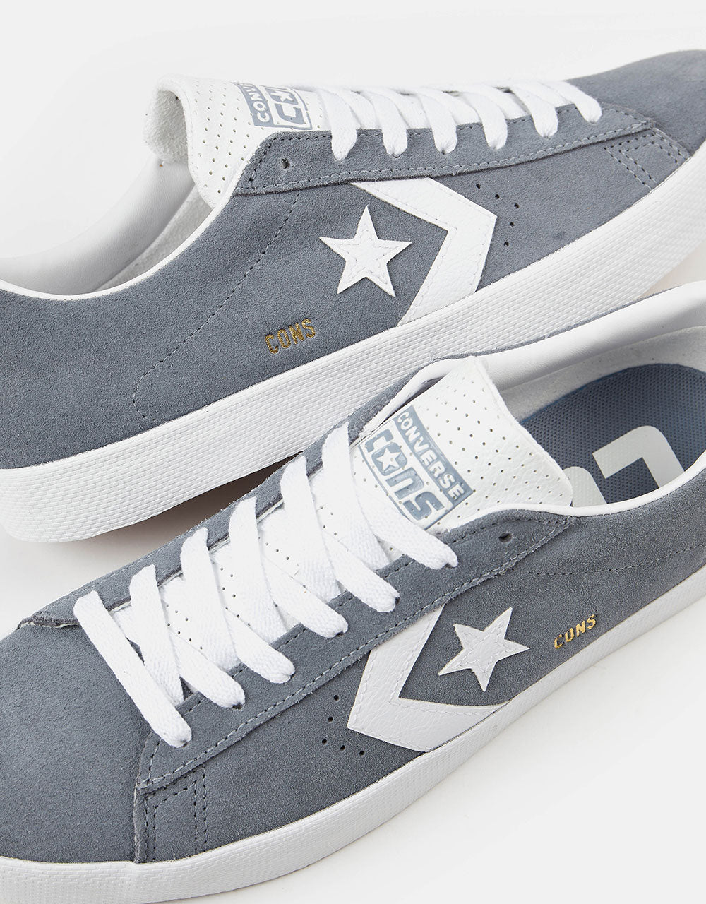 Chaussures de skate d'été Converse PL Vulc Pro Ox - Gris lunaire/Blanc/Blanc