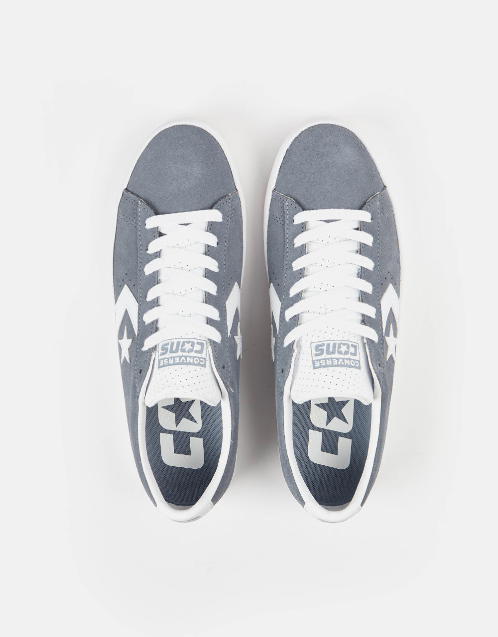 Converse PL Vulc Pro Ox Summer Skate Shoes - Lunar Grey/White/White