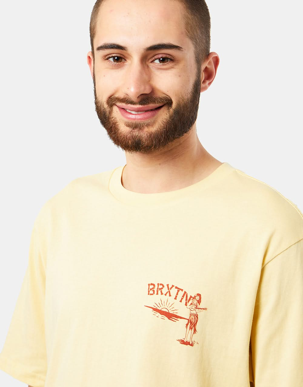 Brixton Good Time T-Shirt - Straw