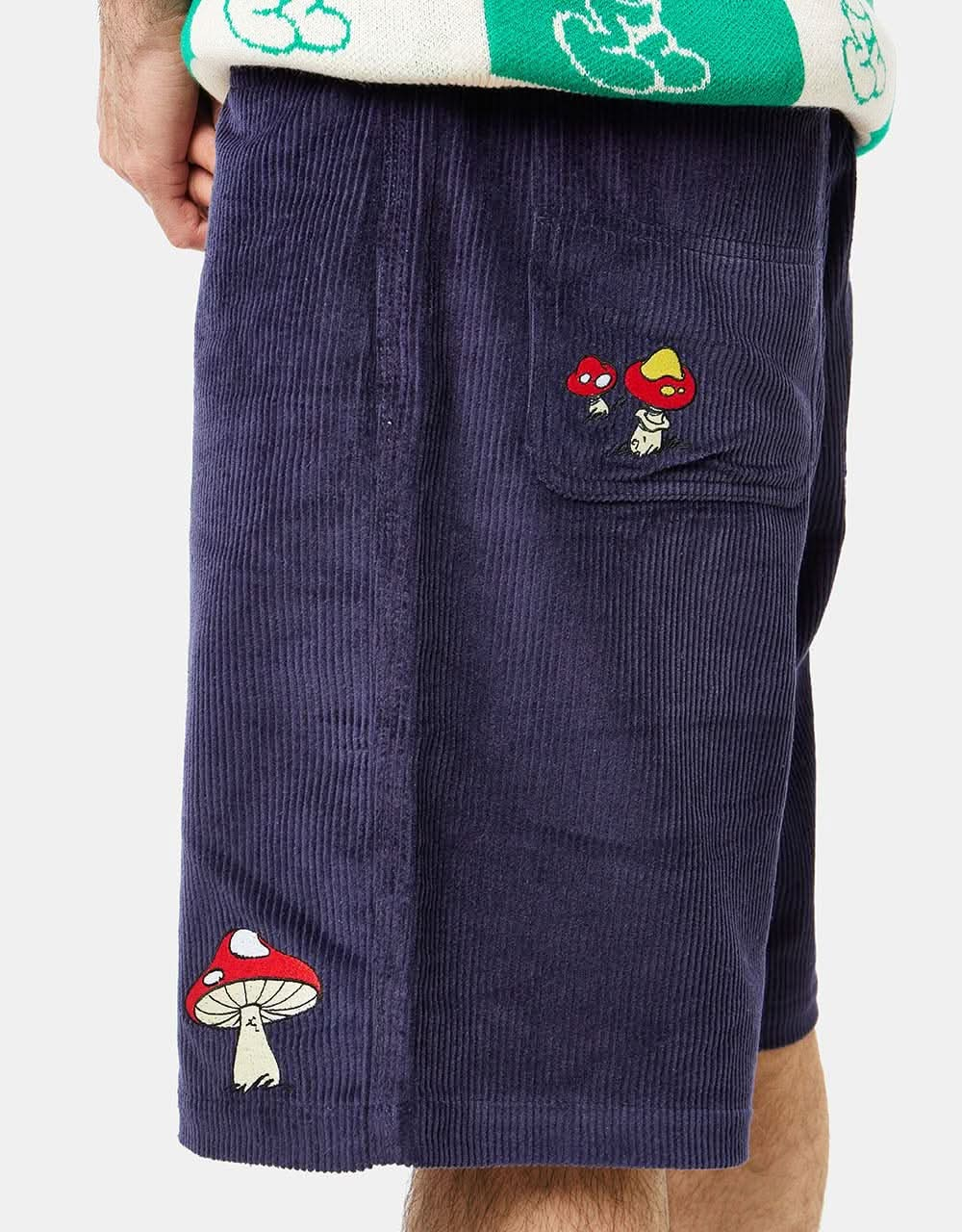 Butter Goods x The Smurfs Mushroom Corduroy Short - Indigo