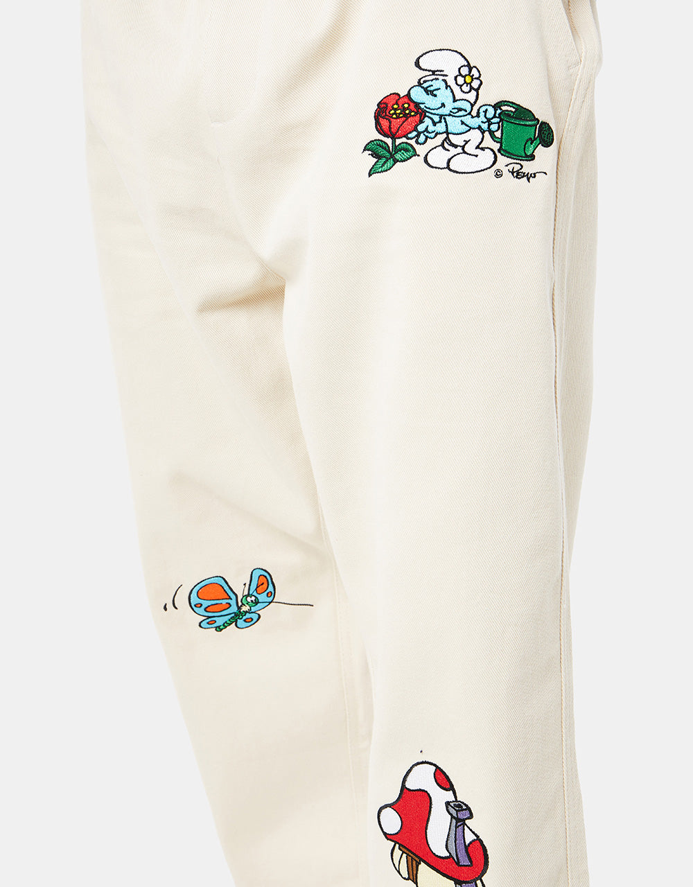 Butter Goods x The Smurfs Forage Wide Leg Pants - Natural