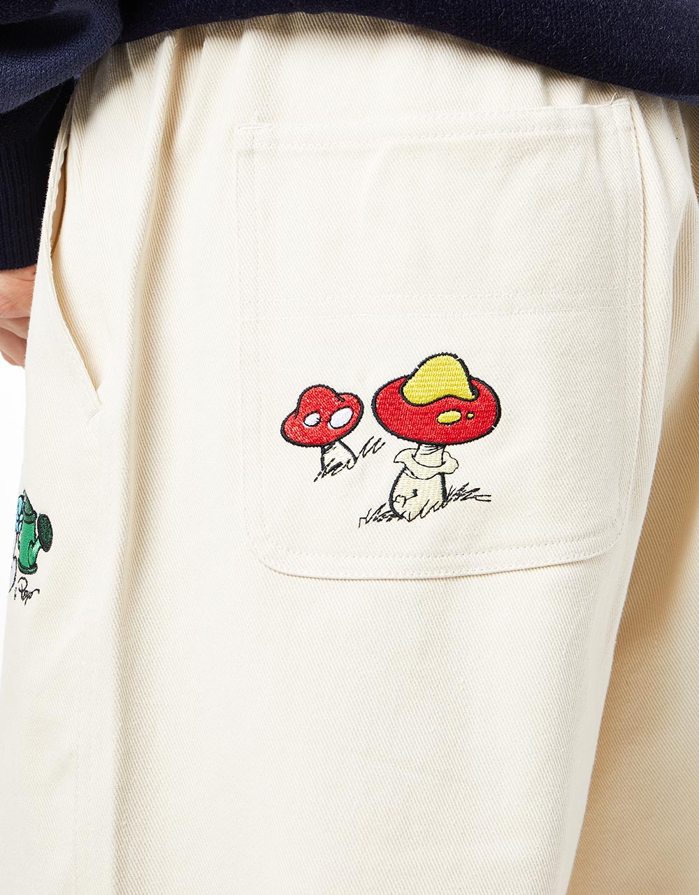 Butter Goods x The Smurfs Forage Wide Leg Pants - Natural