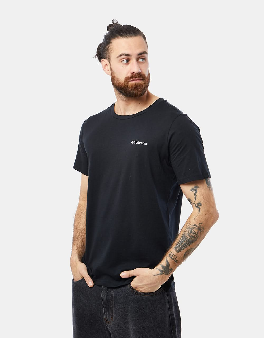 Columbia Rapid Ridge Back Graphic II T-Shirt - Black/Campsite Icons