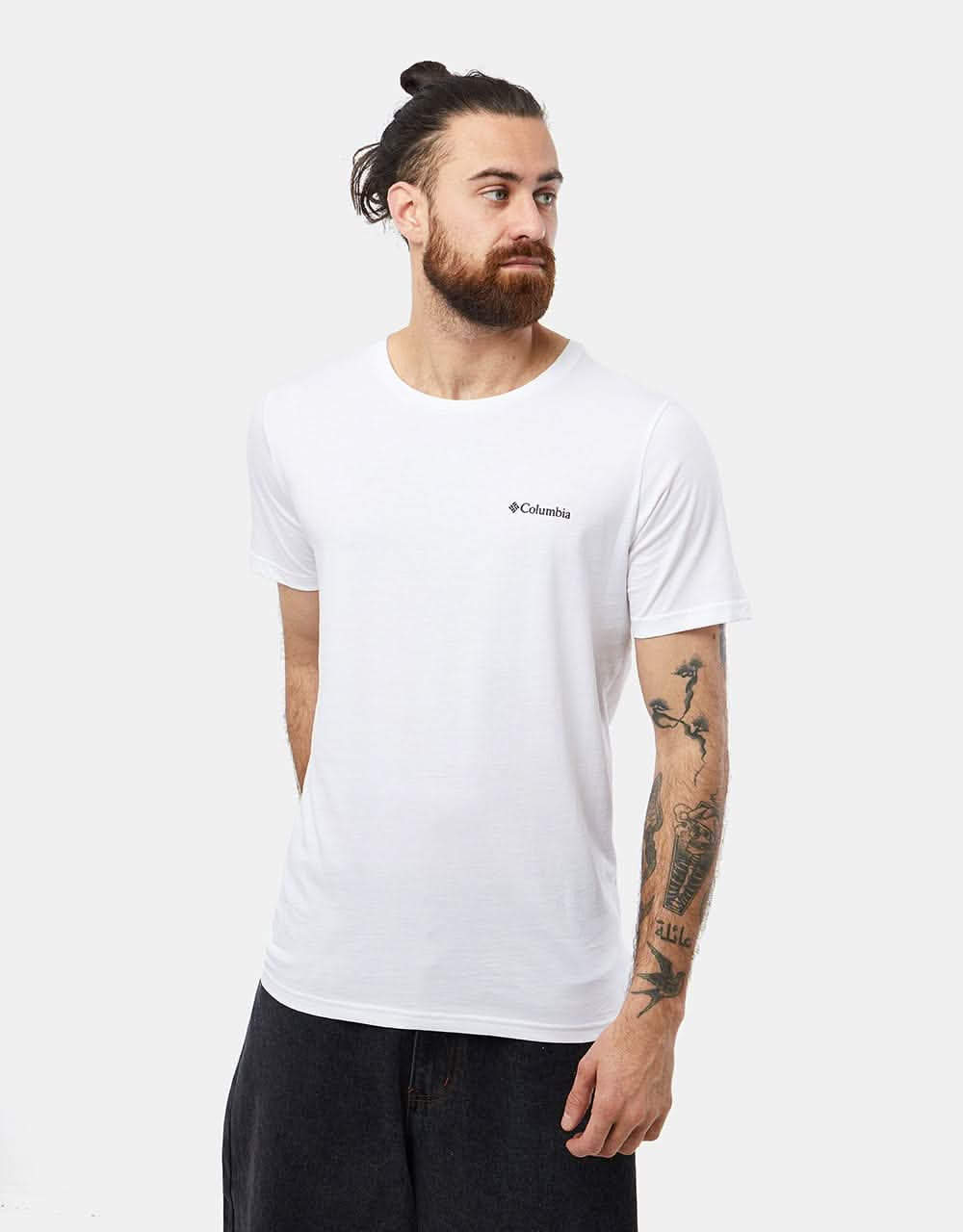 Columbia Rapid Ridge Back Graphic II T-Shirt - White/Campsite Icons