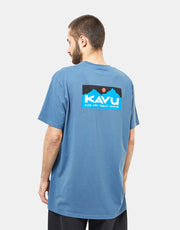 Kavu Klear Above Etch Art T-Shirt – Vintage Blau