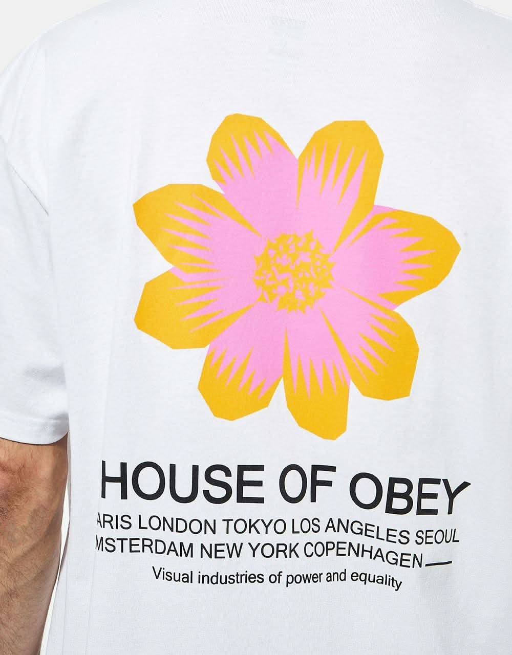 Obey House Of Flower Classic T-Shirt - White