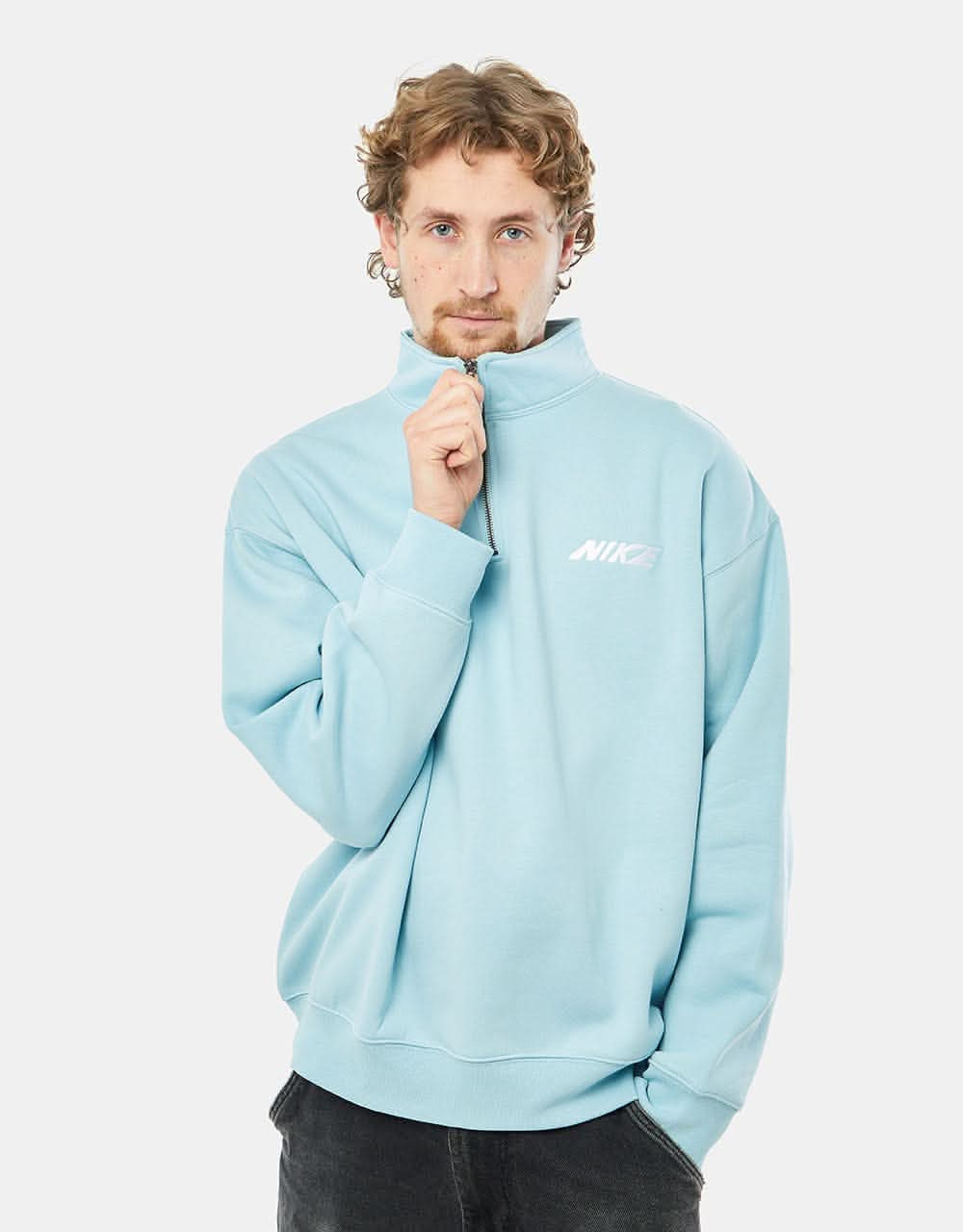 Nike SB Copy Shop Half Zip - Ocean Bliss