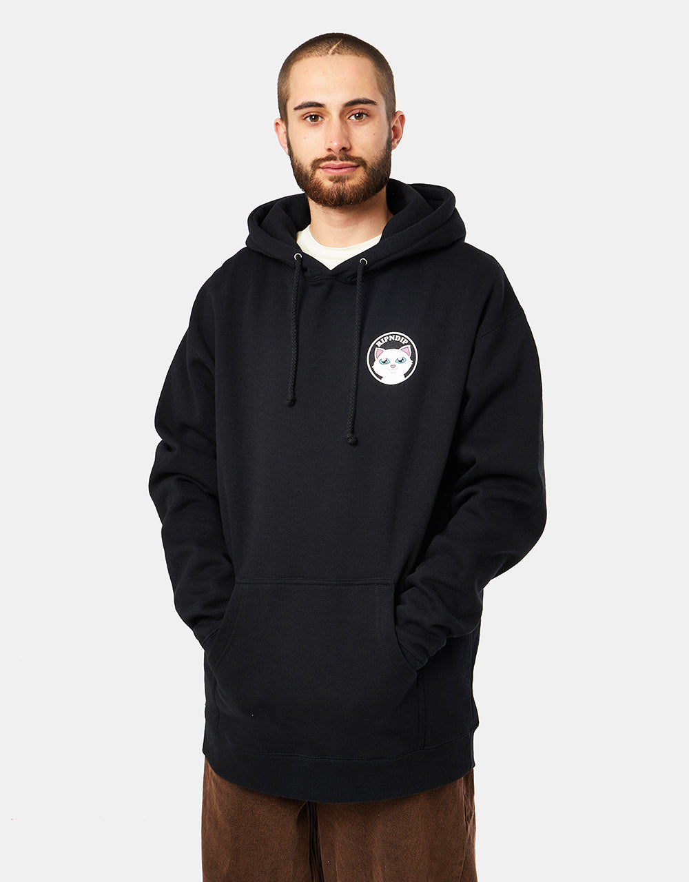 RIPNDIP Stop Being A Pussy Pullover Hoodie - Black