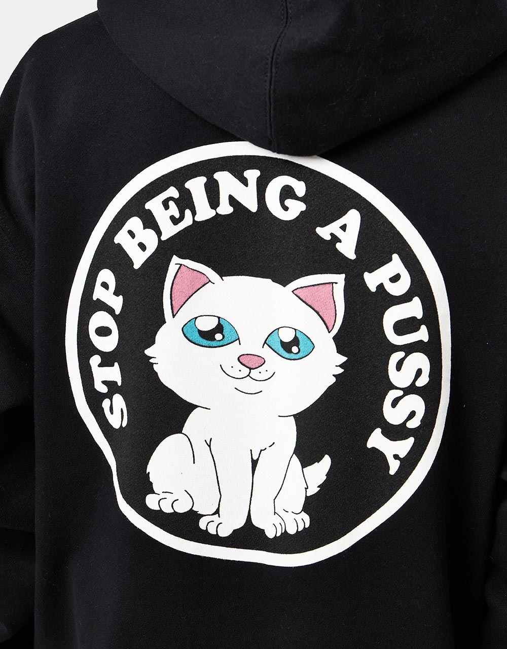 RIPNDIP Stop Being A Pussy Pullover Hoodie - Black