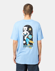 T-shirt RIPNDIP Astroworld - Blu fiordaliso