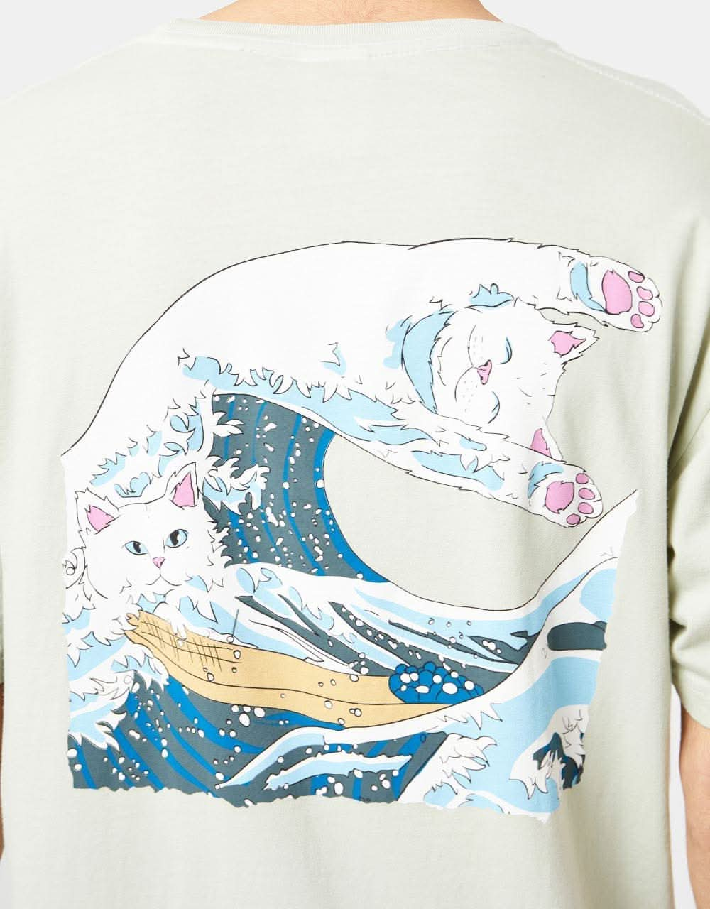 RIPNDIP Great Wave T-Shirt - Sage