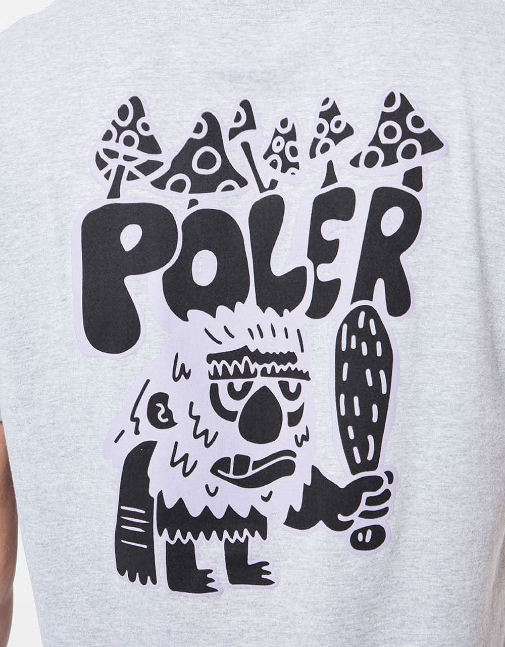 Poler Caveman T-Shirt - Gray Heather