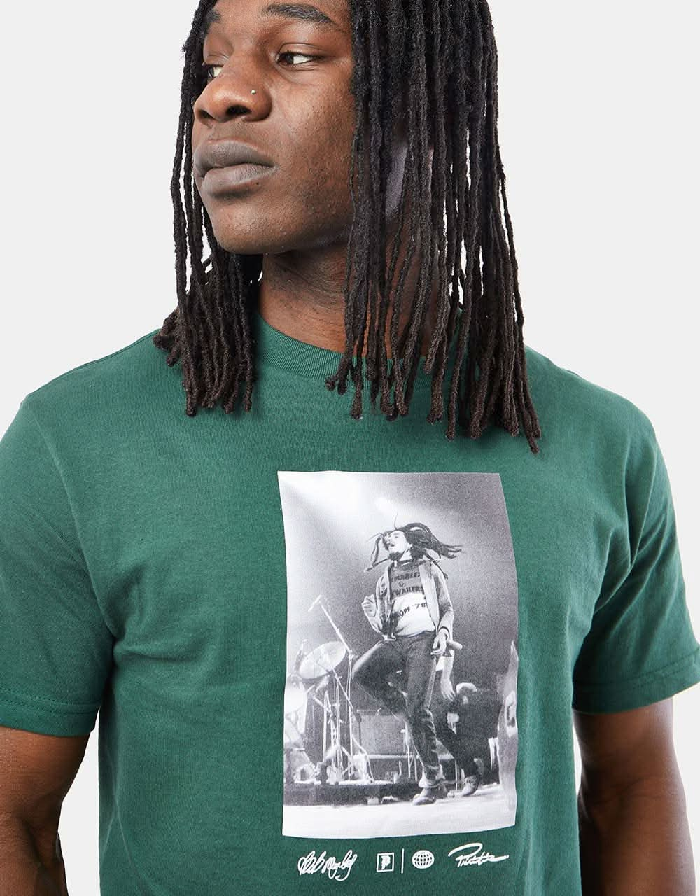 Primitive x Bob Marley Heartache T-Shirt - Forest Green