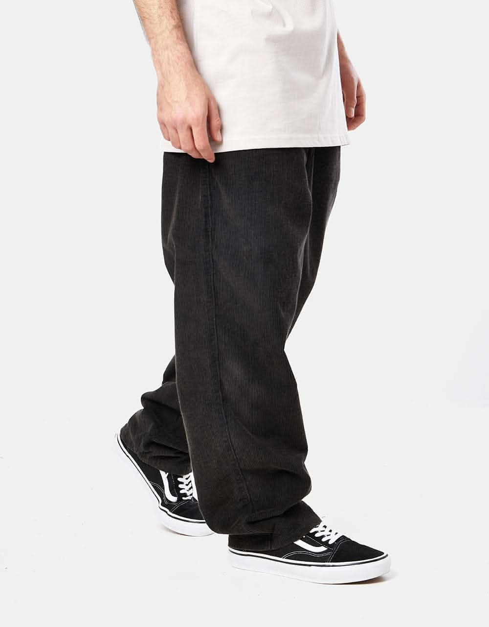 Vans Range Baggy Tapered Acid Wash Cord Pant - Black