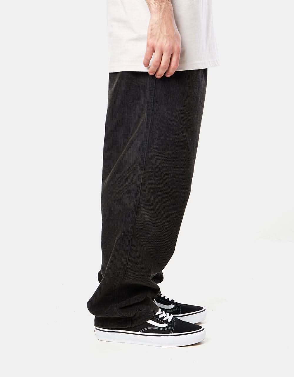 Vans Range Baggy Tapered Acid Wash Cord Pant - Black